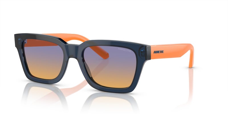 Arnette AN4334 Cold Heart 2.0 Sunglasses, Transparent Blue/Clear Fifty Orange/Dark Blue, 53 mm - Image 2